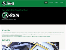 Tablet Screenshot of davidzellerconstruction.com